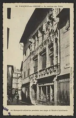 Valence, la Maison des Têtes.