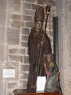 Statue de saint Marcoul.