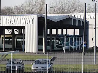 Le remisage des tramways.