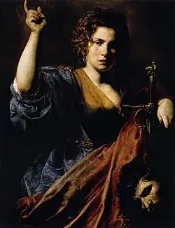 Valentin de Boulogne (1591-1632). Judith, 1626-28. Huile sur toile 97&nbsp;×&nbsp;74&nbsp;cm. Musée des Augustins, Toulouse.