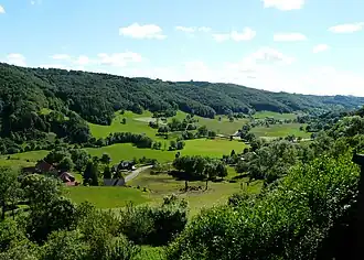 La vallée à Tournemire.