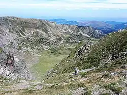Vallée érodée par la glaciation - la Castellane, Massif du Madrès.