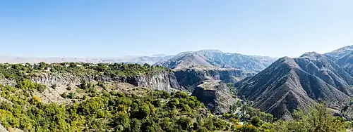 Vue panoramique depuis le temple.