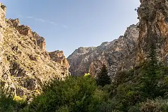 Vallée du Dúrcal, environ 2 km en amont de la ville de Dúrcal