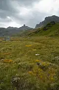 Le vallon de Réchy, avec la Maya en arrière plan.