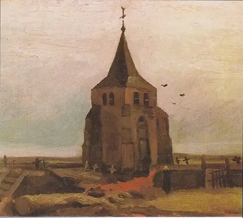 La Tour de la vieille église à Nuenen&nbsp;(en), 1884, Zürich, Fondation et Collection Emil G. Bührle (F88, JH490).