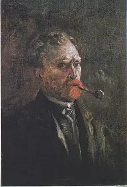 Autoportrait avec pipe, 1886, musée Van Gogh, Amsterdam.