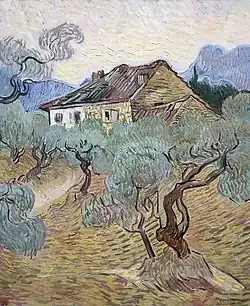 La chaumière blanche parmi les oliviers, privé.