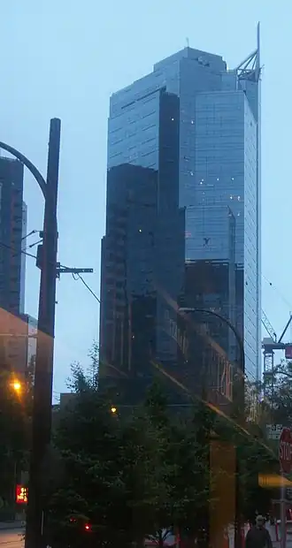 Sheraton Wall Centre Hotel à Vancouver au Canada.