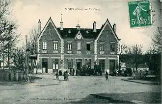 Le bâtiment voyageurs  vers 1900.