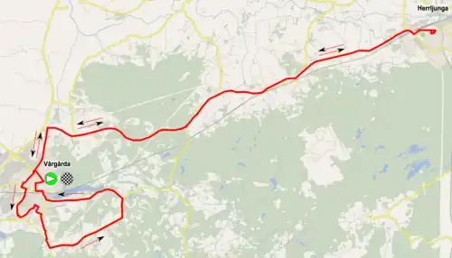 Circuit du contre-la-montre par équipes de l'Open de Suède Vårgårda 2015, 42,5&nbsp;km
