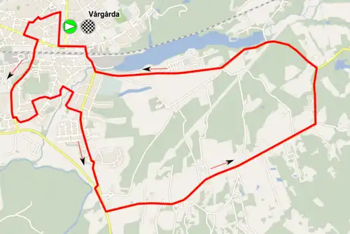 Circuit court de l'Open de Suède Vårgårda 2015, 11&nbsp;km, utilisé lors des éditions précédentes
