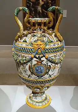 Vase d’Antonio Patanazzi d'Urbino 1570-1580, Wadsworth Atheneum.