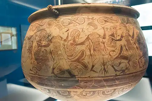 Le vase des guerriers.