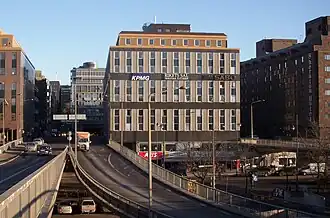 La rampe de sortie au-dessus de Vasagatan.