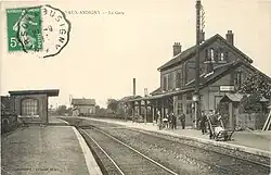 La gare en 1913.