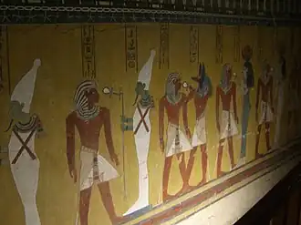 Vue de l'antichambre de la tombe de Thoutmôsis&nbsp;IV