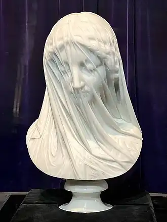 La Vierge voilée, Giovanni Strazza.