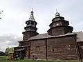 Église russe traditionnelle en bois (Novgorod)