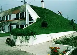 Maison écologique, créée par Veljko Milkovic, à Rimski Šančevi.