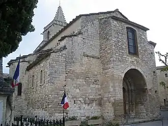 Église Notre-Dame de Venasqueéglise, baptistère, couloir, bâtiment