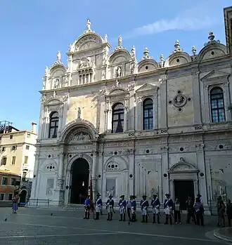 Cérémonie le 28/08/2022 devant la Scuola Grande di San Marco