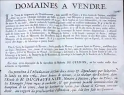 Succession Marquise de Germond