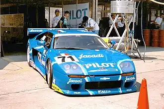 La Venturi 600 LM no&nbsp;71 du team Pilot/Jacadi, engagée aux 1000 km de Suzuka en août 1994 (Championnat BPR), pilotée par Michel Ferté et Éric Hélary.