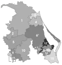 Municipalités de la région Huasteca Alta
