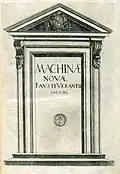 Frontispice de Machinae novae, 1615.