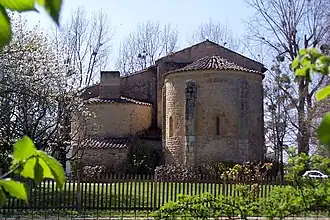 L'église Saint-Maurice d'Aubiac (2012).