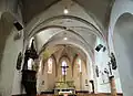 La nef de l'église Saint-Pierre-ès-Liens.