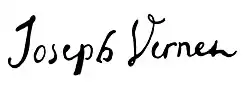signature de Claude Joseph Vernet
