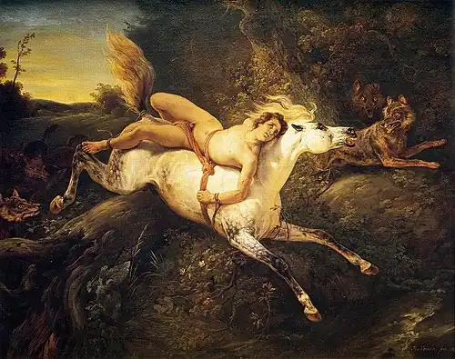 Mazeppa aux loups (1826), Avignon, musée Calvet.