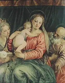 Véronèse : Vierge à l'Enfant avec Sainte et Saint Pierre