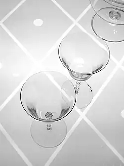 Verres en cristal Baccarat.