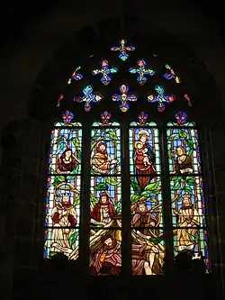 Chapelle de Locmaria-er-Hoët : verrière du chevet