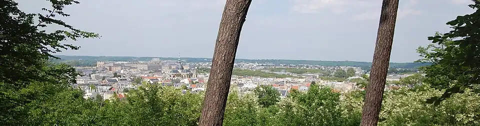 Versailles depuis les hauteurs de Satory