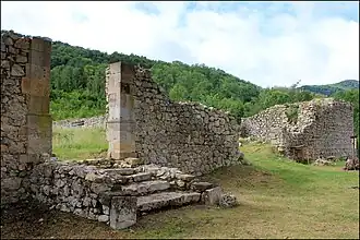 Vestiges du château d'Amont (vue 2).