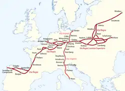 La Via Regia et la Via Imperii.