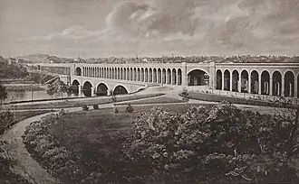 Le viaduc du Point-du-jour, Paris, 1883.