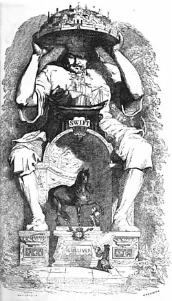 Illustration pour les Voyages de Gulliver (1849).