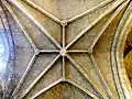 Voûte à liernes et tiercerons de la 4e&nbsp;travée.