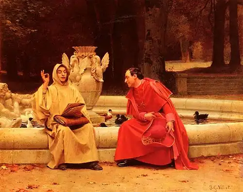 A Fine Point par Jean-Georges Vibert, XIXe&nbsp;siècle.