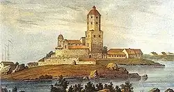 Le château de Vyborg, du XIIIe siècle, peint par Torsten Wilhelm Forstén en 1840.