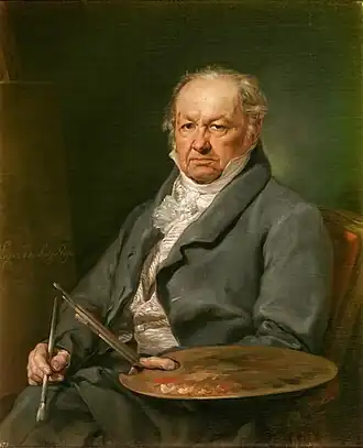 El pintor Francisco de Goya (1826). Musée du Prado, Madrid.