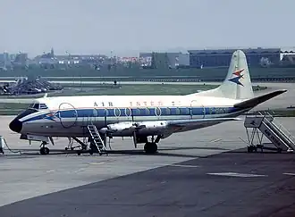 Un Vickers Viscount 708 d'Air Inter, similaire à celui impliqué dans l'accident.