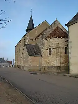 Chevet de l'église Saint-Martin, en 2012.