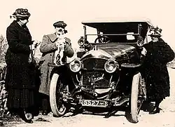 Victor Vermorel et sa Vermorel 1908.