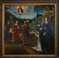 Anonyme champenois ou picard, Saint Dominique sur un volet de église Saint-Pantaléon, vers 1530-1540